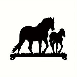 Pick 3 for $20 - New - Horse Iron Art Silhouette Mail Box Top Decoration